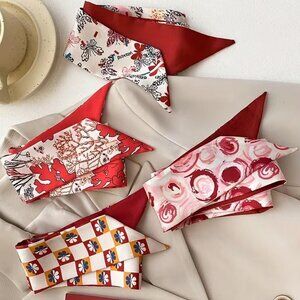 RIBBON SCARF SET OF FOUR
